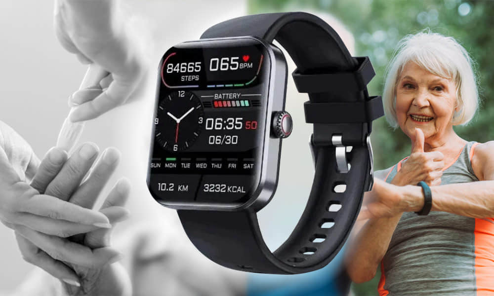 Aptofit TrackPro watch shown in seller product artwork