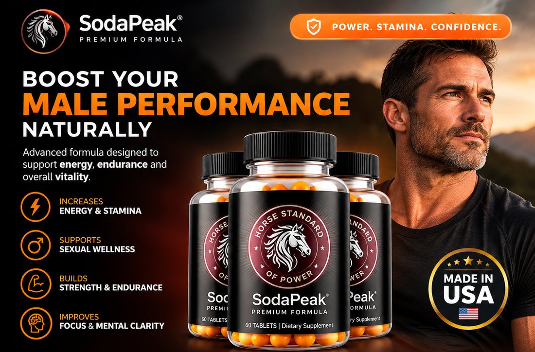 SodaPeak Premium Formula — advanced formula designed to support energy, endurance and overall vitality.