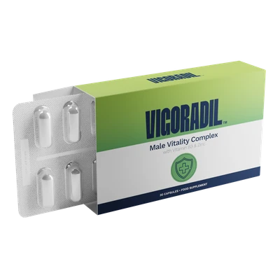 Vigoradil-Packung mit Kapselblister